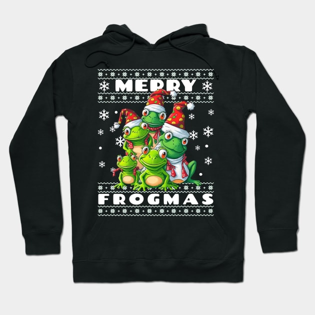 Merry Frogmas Hoodie by Norse Magic
